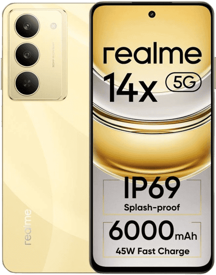 realme スマートフォン ゴールド Mobile Phones :: Realme :: Realme 14x 5G | 6 GB | 128 GB | Golden glow