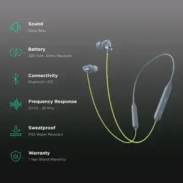 Jazz Green Oneplus Neckband Earphones Price Mobile Accessories