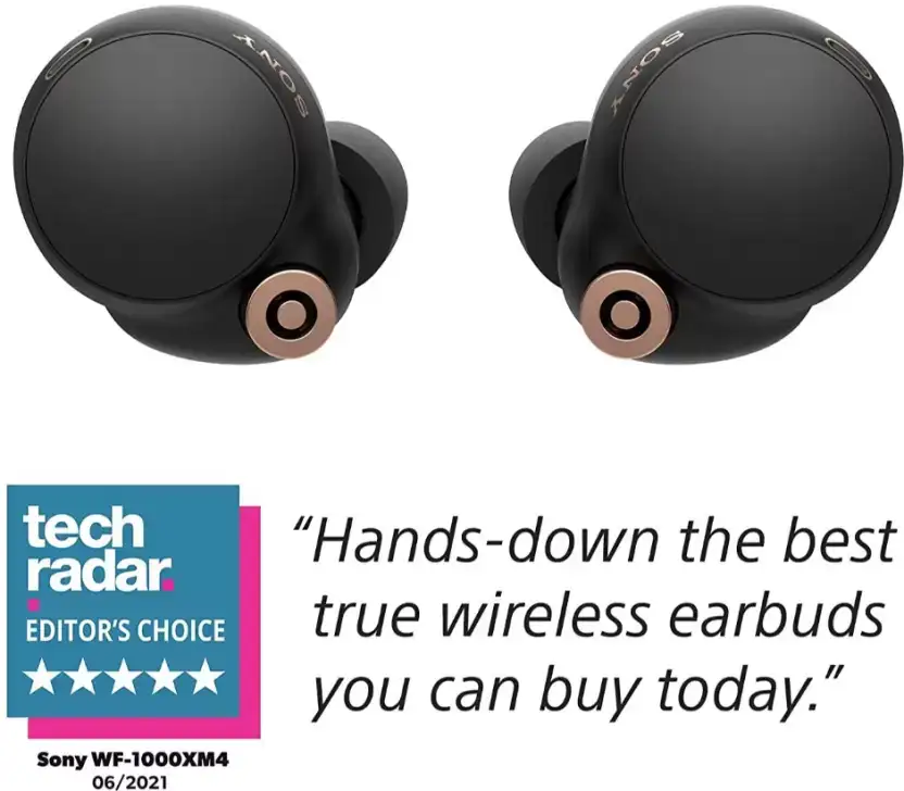 Sony True Wireless Stereo Bluetooth Headset Black WF-1000XM4
