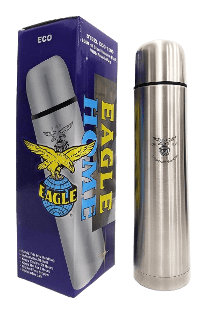 Eagle ECO Steel Flask 1000 ml Silver