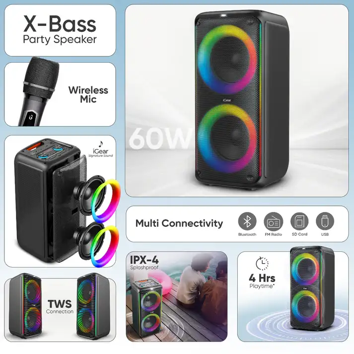 Accessories :: Speakers :: Bluetooth Speakers :: iGear X-Bass 60
