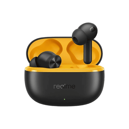 realme Buds T200 Lite Bluetooth in Ear Earbuds | 4 Mic | Google Fast Pair | Volt Black