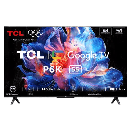 【新品・未使用】TCL GoogleTV TV :: TCL 4K Ultra HD LED Google TV | P6K Series | 139cm (55 Inch