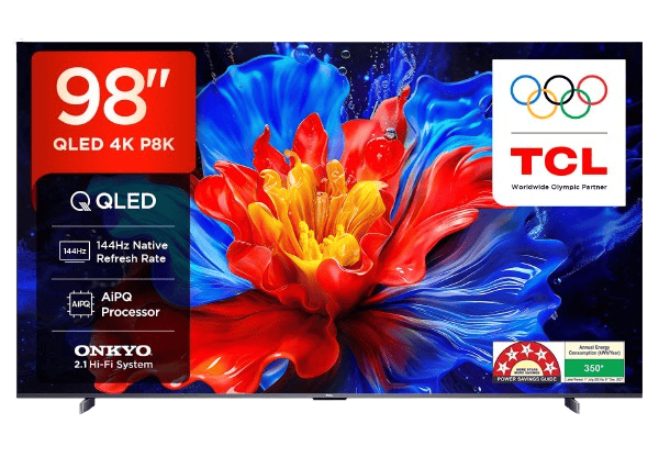 TV :: TCL :: TCL P8K QLED 4K Ultra HD Smart Google TV | 248.9 cm