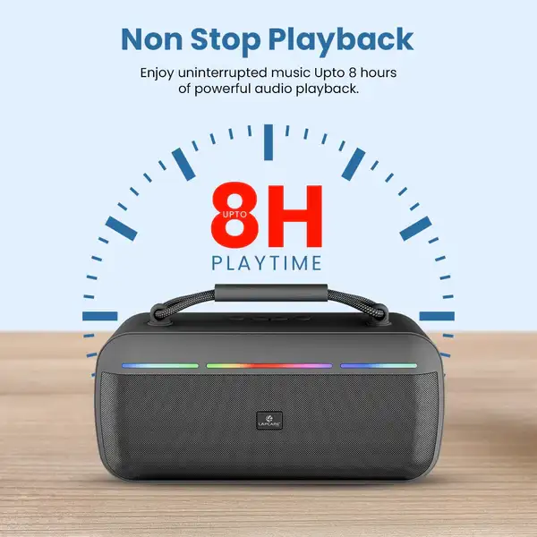 Lapcare Roxx Portable Party Speaker 30W RGB Lights Black AXM-001