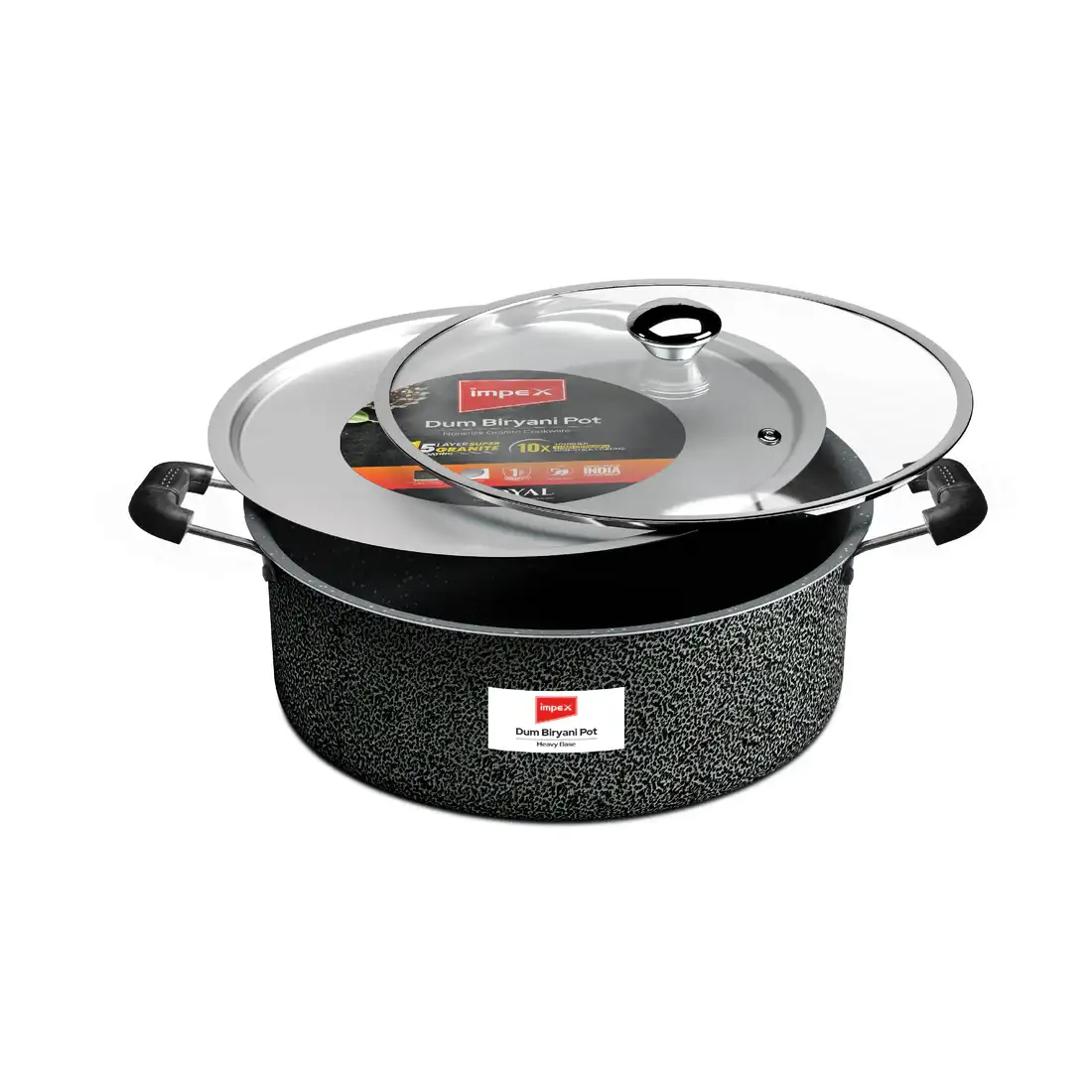 Kitchen Appliances :: Pots & Pans :: Impex Dum Biriyani Pot | HV Dum Biryani Pot | 14 Ltr | Royal Series | RDBP14-HV