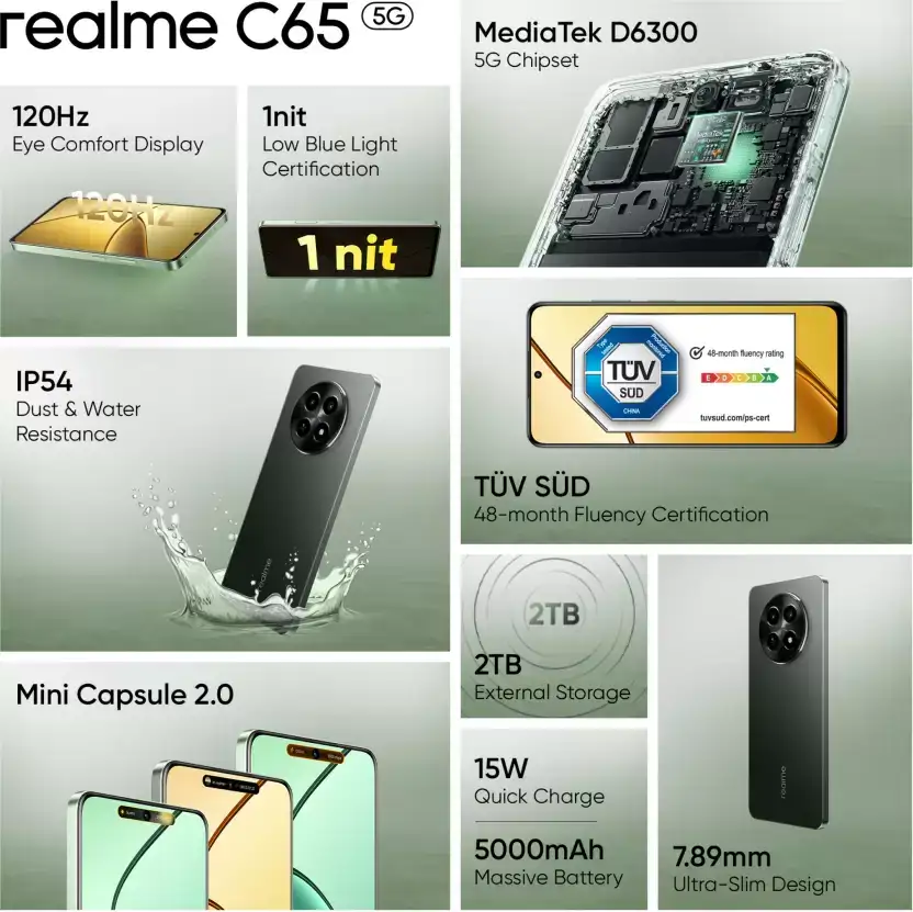 Mobile Phones :: Realme :: realme C65 5G | 6GB | 128GB Mobile Phones :: Realme :: realme C65 5G | 6GB | 128GB