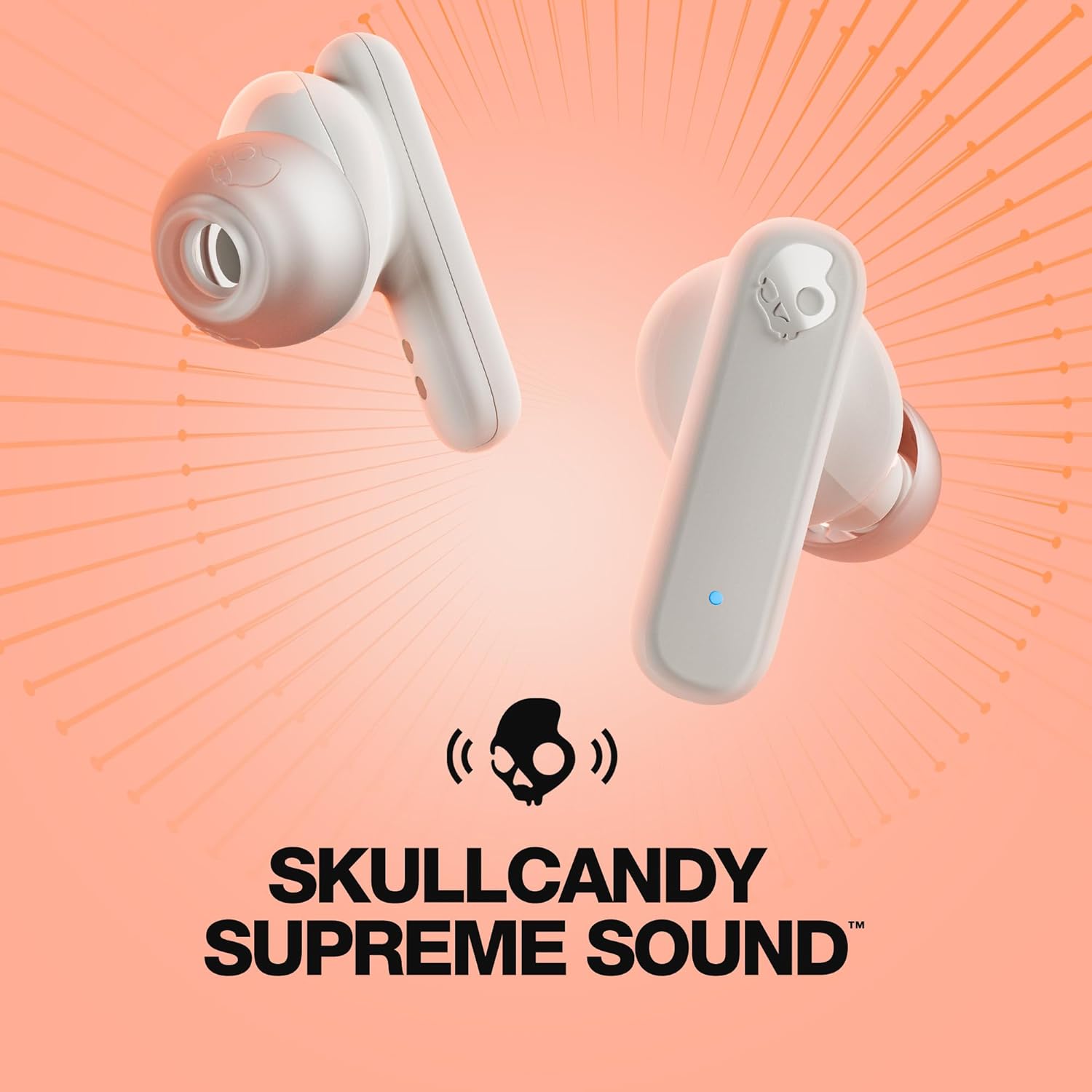 Skullcandy Smokin True Wireless Earbuds Bone Orange S2TAW R740