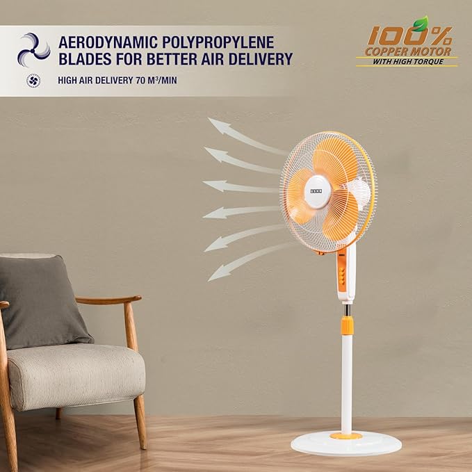Usha PF Maxx AIR 400MM Orange White WR