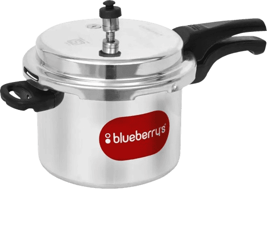 BlueBerrys 3 Liter Induction Base Pressure Cooker Outer Lid, ISI Certified 3 L Induction Bottom Pressure Cooker