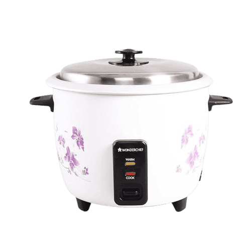WONDERCHEF Nutri Cook Electric Rice Cooker With Single Bowl Litres  White