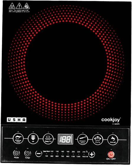 Kitchen Appliances Induction Cooktops USHA Induction Cooktop CJ1600WPC Black