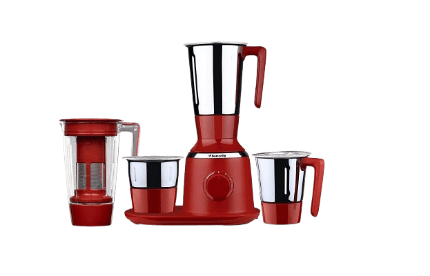 Kitchen Appliances Mixer Juicer Grinder Butterfly SPECTRA Spectra 750 W Juicer Mixer Grinder 4 Jars Red