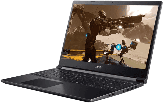 Acer ASPIRE Gaming Laptop AMD Ryzen Hexa Core R5-5500U 8GB  512GB GB Graphics GTX1650 Black A715-42G-R2NE