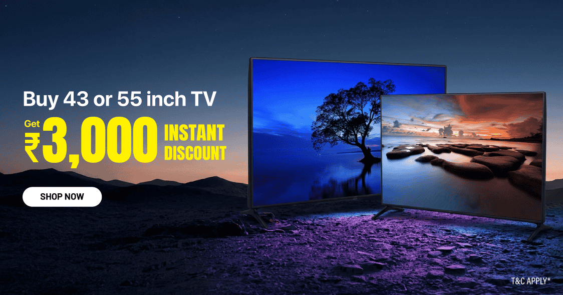 43 inch nd 55 inch tv