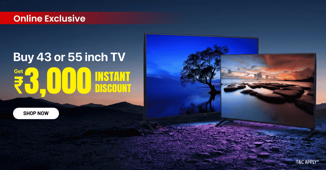 43 inch nd 55 inch tv