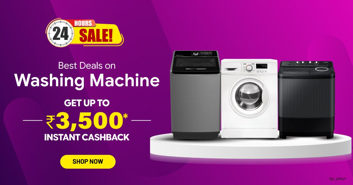 24 hour sale washing machine