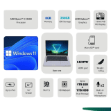 Acer One 14 Laptop | AMD Ryzen 3 | 3250U Processor | 8GB | 256 GB | AMD Radeon Graphics | Silver | UN.31USI.00A