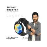 Fire-Boltt Legend Bluetooth Calling with 1.39'' Round Dial Free Size | Dual Button Technology Smartwatch | Black Strap