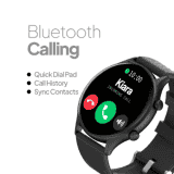 Fire-Boltt Legend Bluetooth Calling with 1.39'' Round Dial Free Size | Dual Button Technology Smartwatch | Black Strap