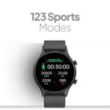 Fire-Boltt Legend Bluetooth Calling with 1.39'' Round Dial Free Size | Dual Button Technology Smartwatch | Black Strap
