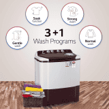LG Semi Automatic Top Load Washing Machine | 8.5 kg | Roller Jet Pulsator with Soak | Burgundy | P8530SRAZ