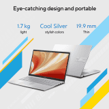 ASUS Vivobook 15 | Intel Core i3 | 12th Gen 1215U | 8 GB | 512 GB | Cool Silver | X1504ZA-NJ322WS