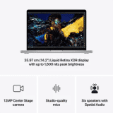 Apple Macbook Pro M4 | 14.2 inch | 16 GB | 512 GB SSD | Silver | MW2W3HN/A