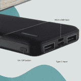 ZEBRONICS  Power Bank | 10000 MAH | Black | MB10000S9