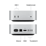 Apple Mac mini M4 Chip 2024 | Mini Tower | 16GB | 512GB | Silver | MU9E3HN/A