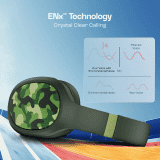 BoAt Rockerz 460 Wireless Headphone | 40mm Drivers | Army Green
