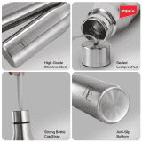 Impex Sippy Water Bottle |  500 ml | Stainless Steel