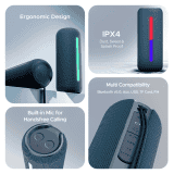 boAt Stone Spinx Pro Bluetooth Speaker | 20 W RMS Sound | Tropical Blue