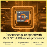 HP 15 Laptop | AMD Ryzen 3 7320U | 8 GB | 512 GB SSD | Natural Silver |15-fc0154AU