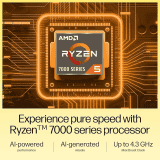 HP AMD Ryzen 5 Thin & Light Laptop | 7520U | 16GB | 512GB SSD | Anti-Glare | AMD Radeon Graphics | Backlit KB | Silver | fc0156AU