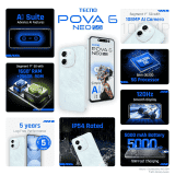 Tecno Pova 6 Neo | 6 GB | 128 GB | Azure Sky