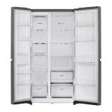 LG Side by Side Refrigerator | 650L | Convertible Multi Air Flow | 3 Star | Dazzle Steel | GL-B257JDS3
