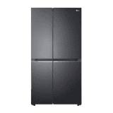 LG Side by Side Refrigerator | 650L | 3 Star | Smart Diagnosis | Matte Black Finish | GL-B257EMC3 DMCZEBN SBS