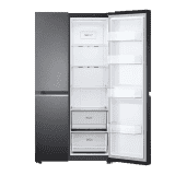 LG Side by Side Refrigerator | 650L | 3 Star | Smart Diagnosis | Matte Black Finish | GL-B257EMC3 DMCZEBN SBS