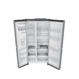 LG Side by Side Refrigerator | Frost Free | 3 Star | 630L | Water & Ice Dispenser | Shiny Steel | GL-L257CPZ3 DPZZEBN SBS
