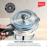 Impex Norma Smart Dripless Aluminium Pressure Cooker | D5 | 4.5L |  Smart Spillage Control