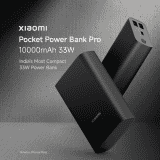 MI Pocket Power Bank Pro | 10000 MAH | 33W Sonic Charge | Black