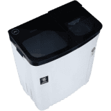 Godrej Semi Automatic Top Load | 8 kg | Black White | WSEDGE ULT 80 5.0 DB2M CSBK