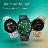 Fastrack Dezire FX1 Pro Smartwatch  |  AMOLED Display | 1.43 inch | Silver Metal