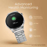 Fastrack Dezire FX1 Pro Smartwatch  |  AMOLED Display | 1.43 inch | Silver Metal