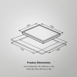KAFF Tempered Glass Top | Automatic Electric Hob | 3 Burner | FBB 783 | Black