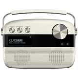 Saregama Carvaan Malayalam Portable Bluetooth Speaker | 6W | 5000 Evergreen Songs | 2.0 Channel | Porcelain White | SC03
