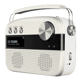 Saregama Carvaan Malayalam Portable Bluetooth Speaker | 6W | 5000 Evergreen Songs | 2.0 Channel | Porcelain White | SC03