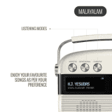 Saregama Carvaan Malayalam Portable Bluetooth Speaker | 6W | 5000 Evergreen Songs | 2.0 Channel | Porcelain White | SC03