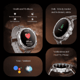 boAt Enigma Z20 Amoled Smartwatch with Bluetooth Calling | Brown Leather